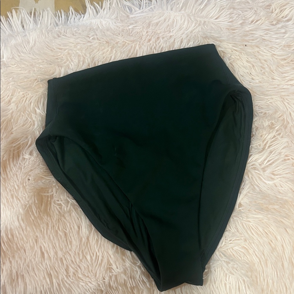 Left on Friday Palm Green Hi Hi Bikini Bottoms - Small
